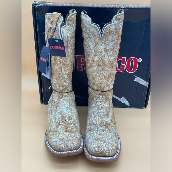 Size 11 M Durango Women Arena Pro 13” Western Boots DRD0455 Cremello Cowboy main image 7